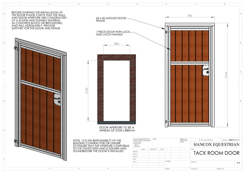 Tack Feed Room Doors Hancox Equestrian