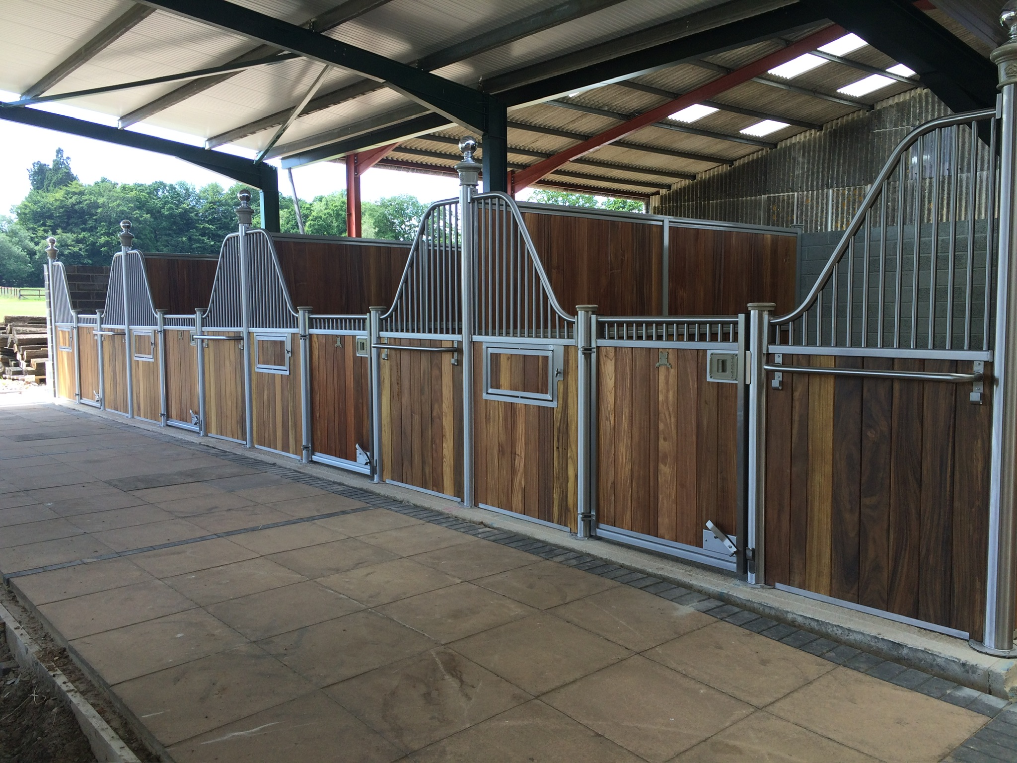 Stainless Steel Internal Stables showing the ability to have them handle different weather conditions