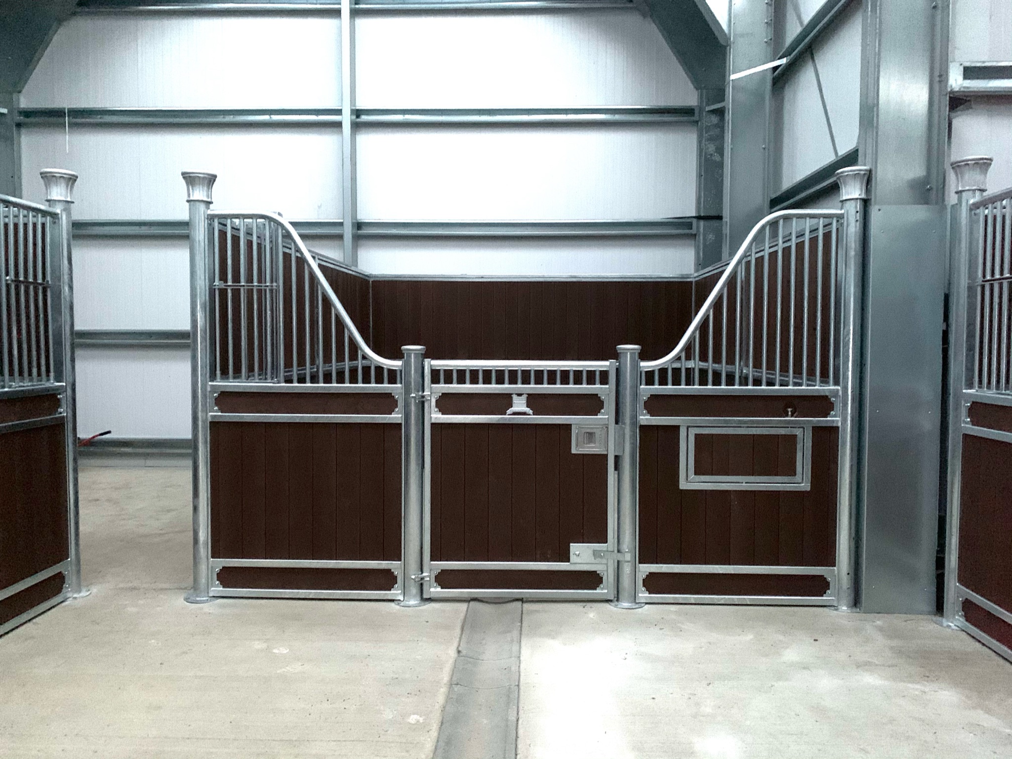 Premium dual rail profile showing the double timber-course detail.