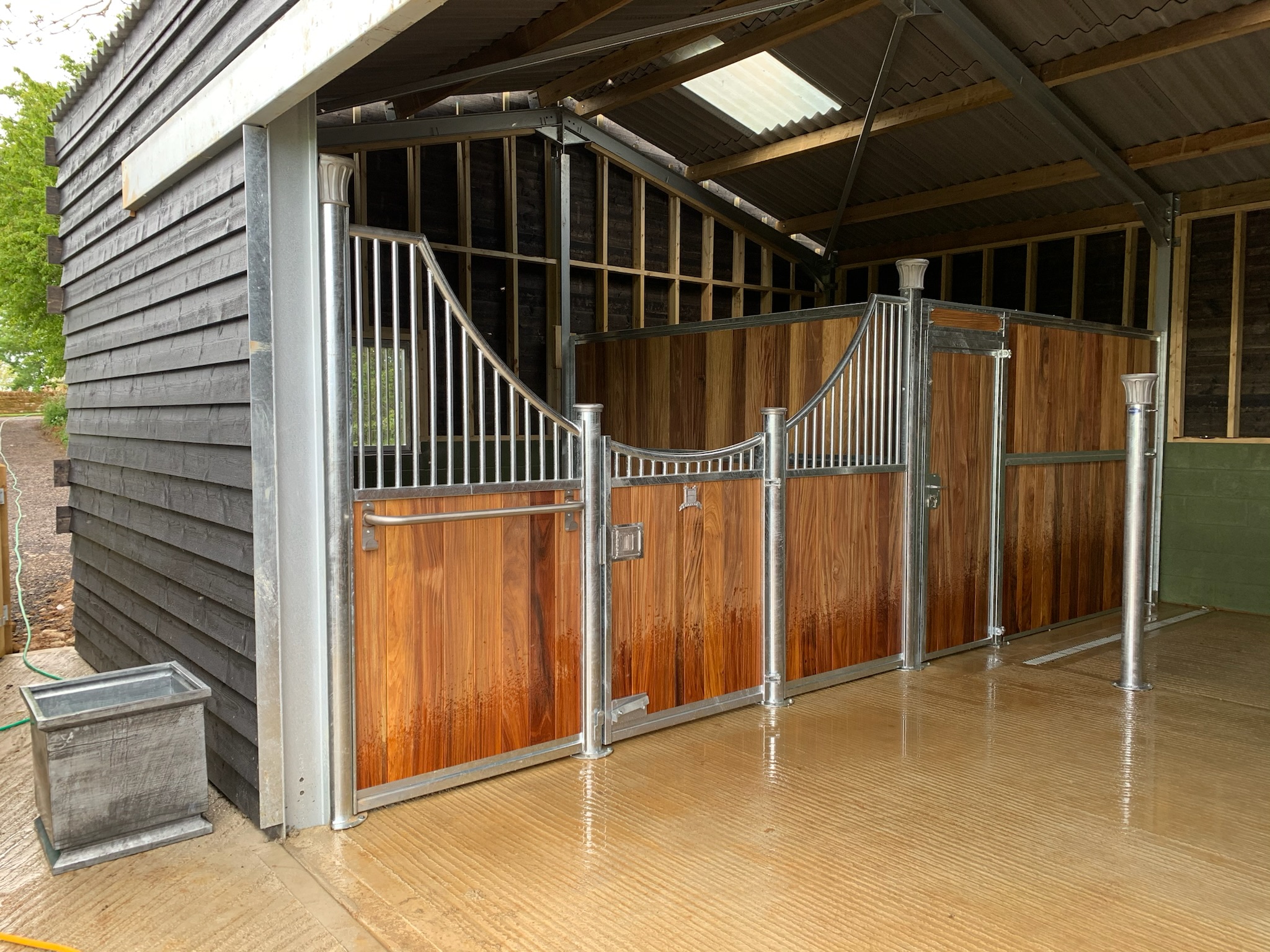 Hardwood Infill on the Tudor Range Stables